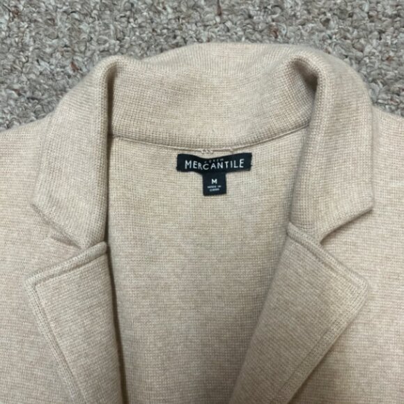 J. CREW SCHOOL BOY SWEATER BLAZER HEATHER ACORN $130 TAN KHAKI M - Picture 8 of 8